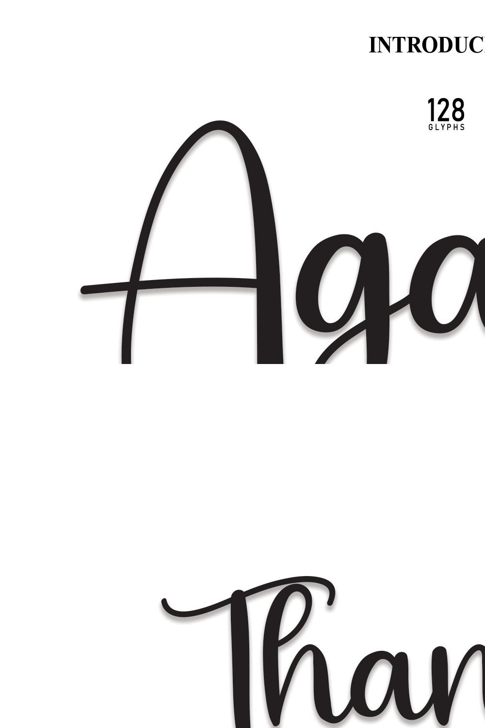 Again | Script Font pinterest preview image.