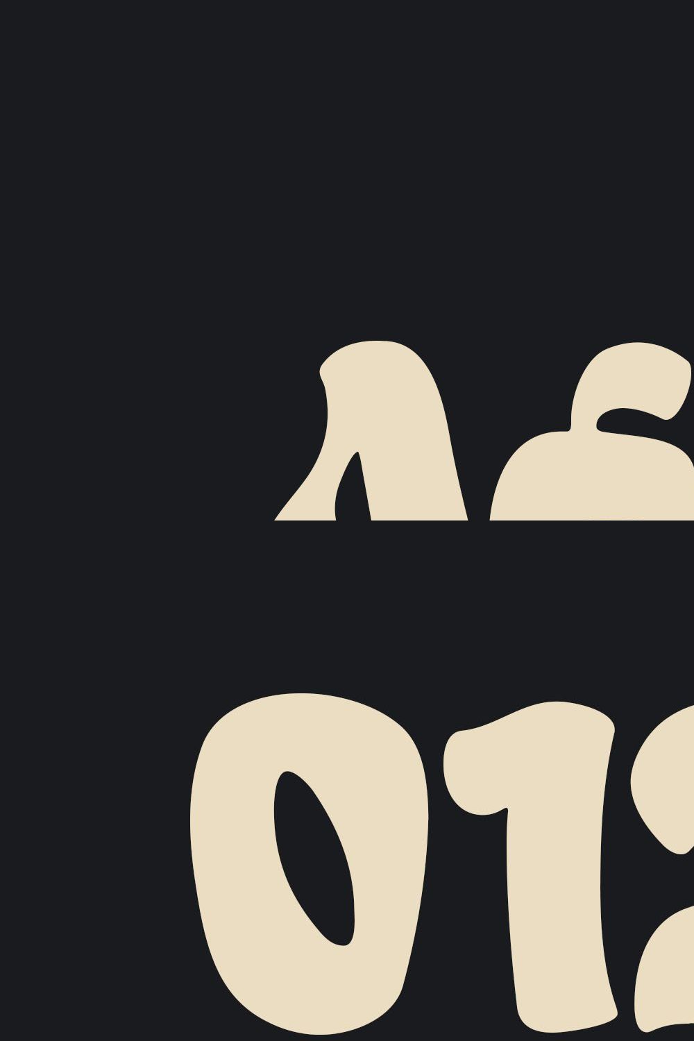 Aglest a Rounded Sans Serif Font pinterest preview image.