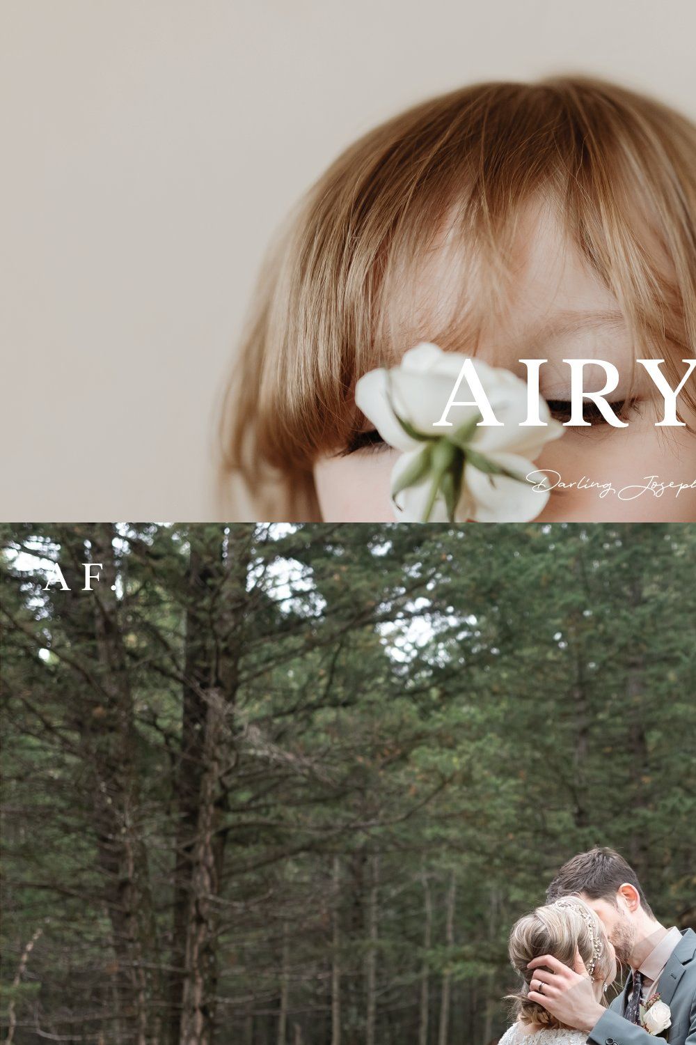 AIRY LIGHTROOM & MOBILE PRESET pinterest preview image.