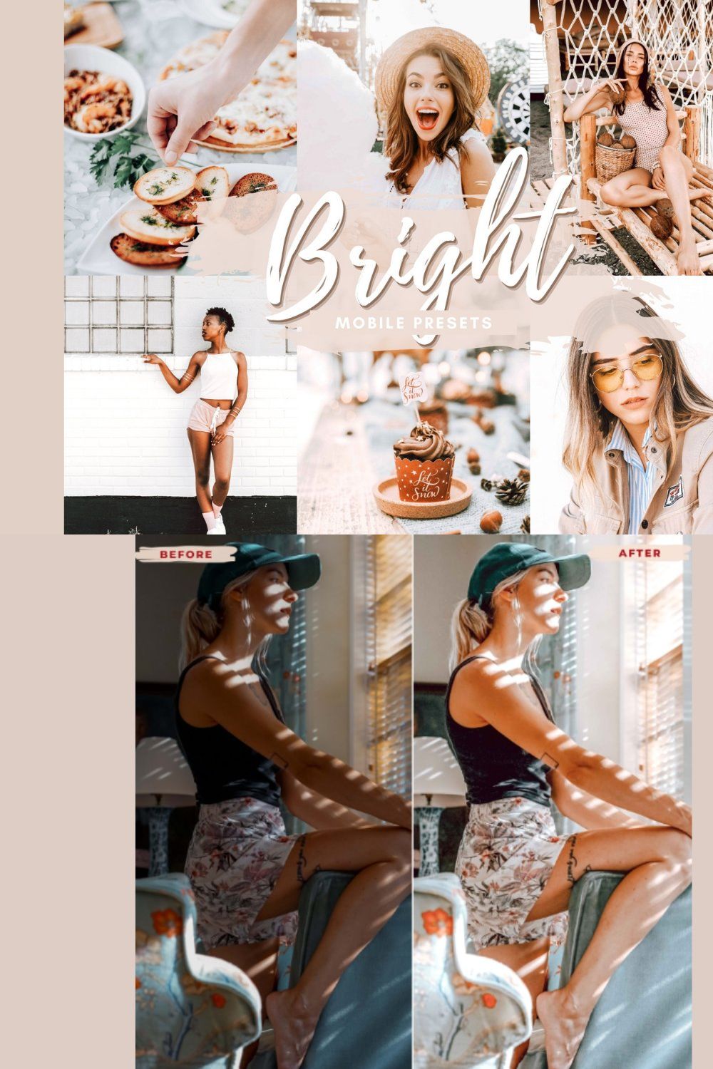 AIRY Mobile Lightroom Presets pinterest preview image.