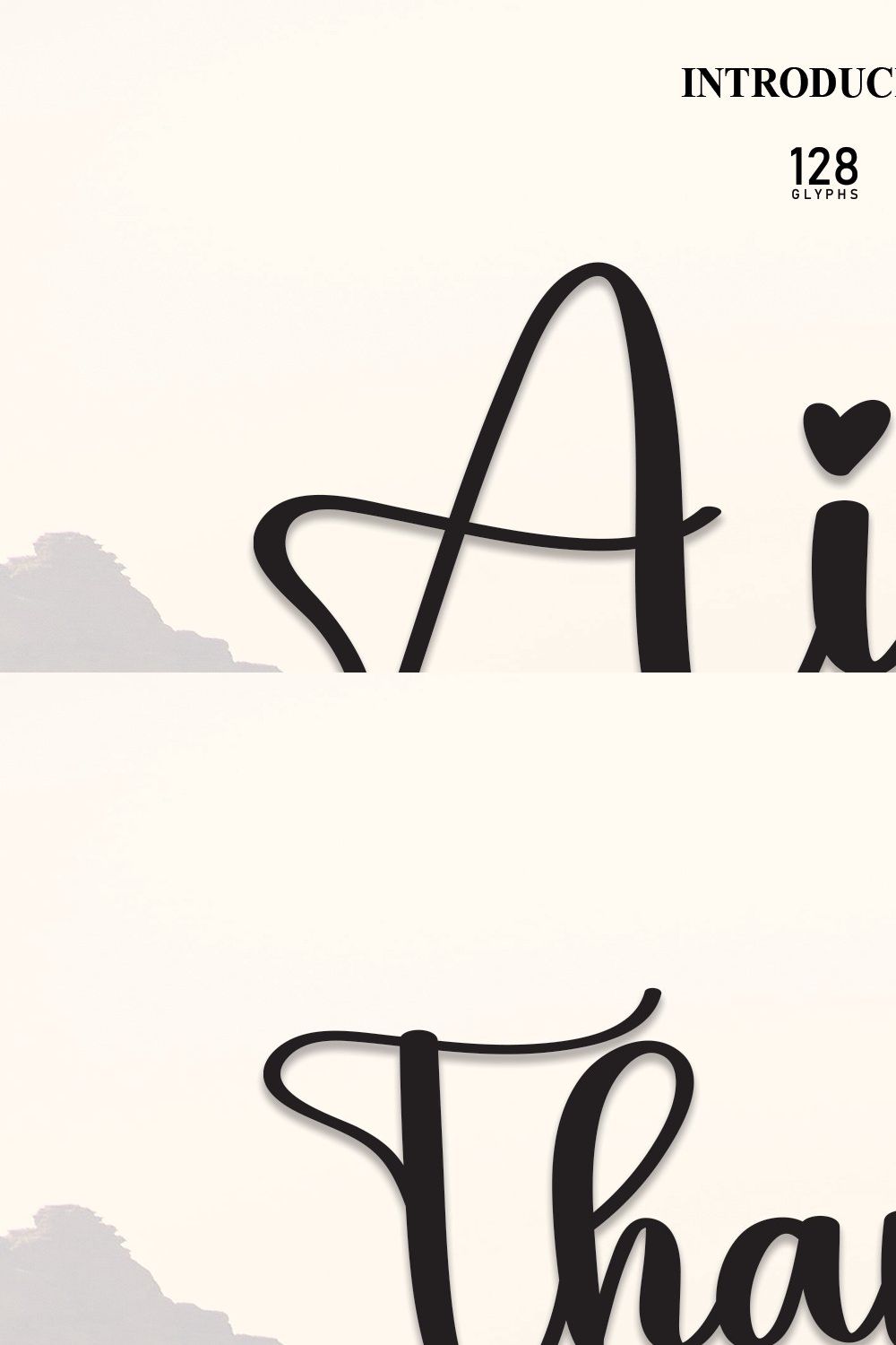 Airy | Script Font pinterest preview image.