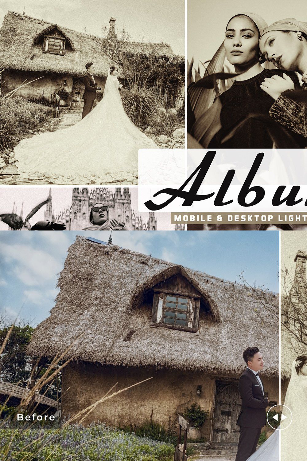 Albumen Pro Lightroom Presets pinterest preview image.