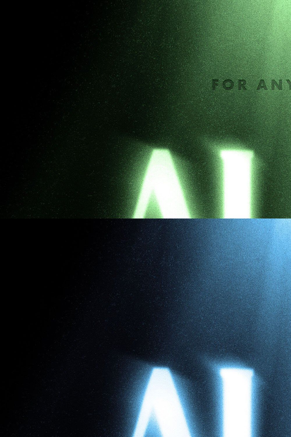 Alien Glow Text Effect pinterest preview image.