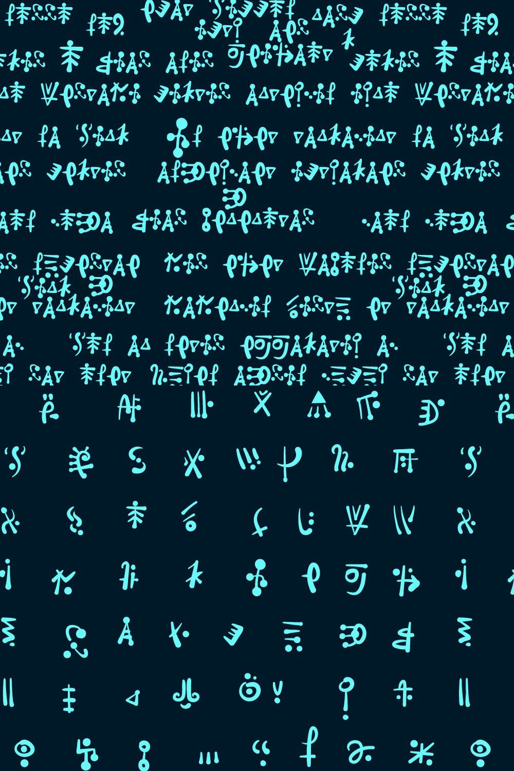 Alien hieroglyphics pinterest preview image.