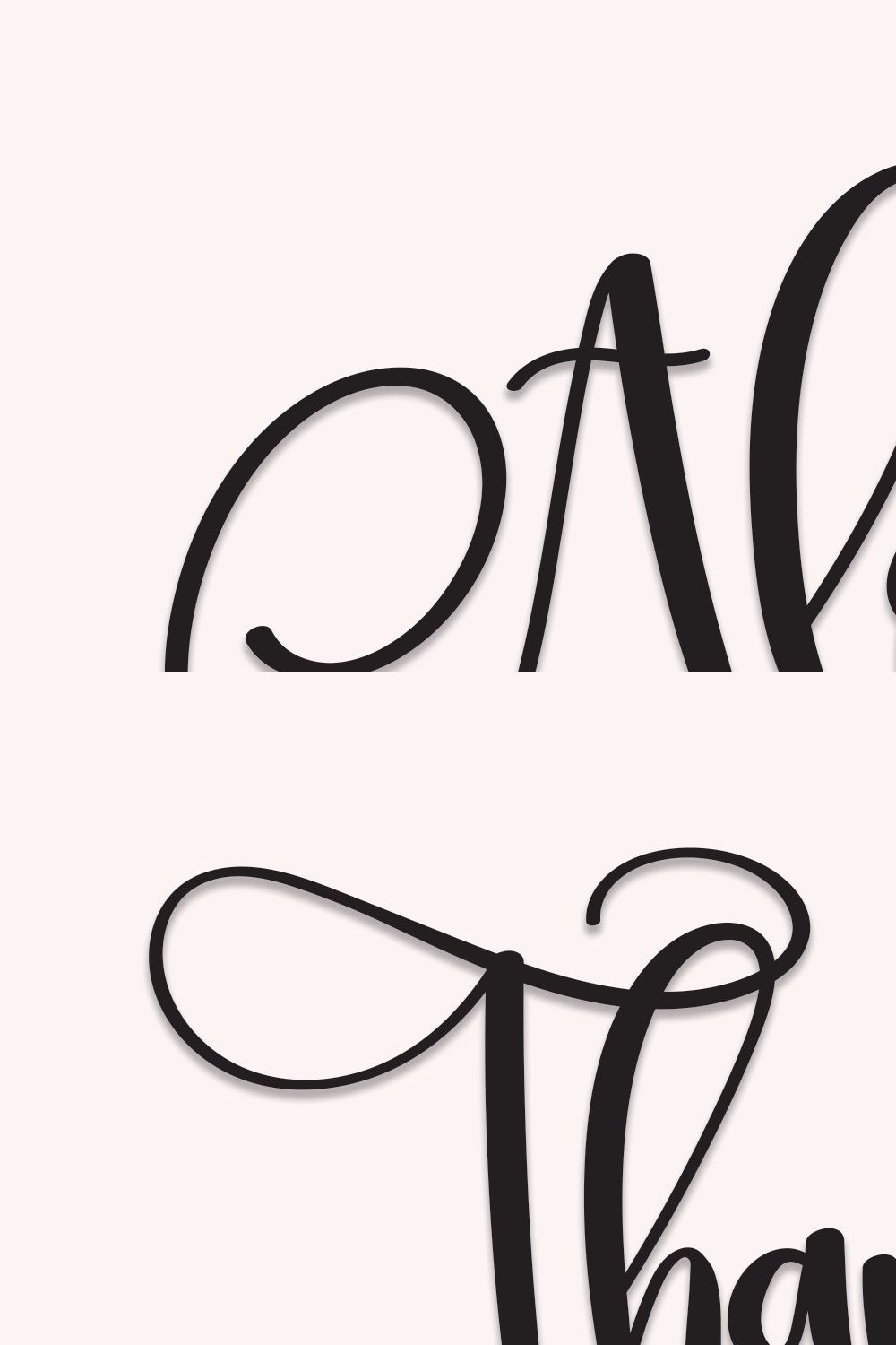 Alone | Script Font pinterest preview image.