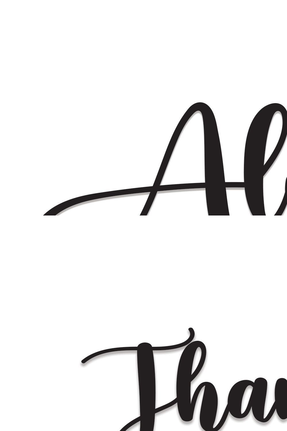 Alove | Script Font pinterest preview image.