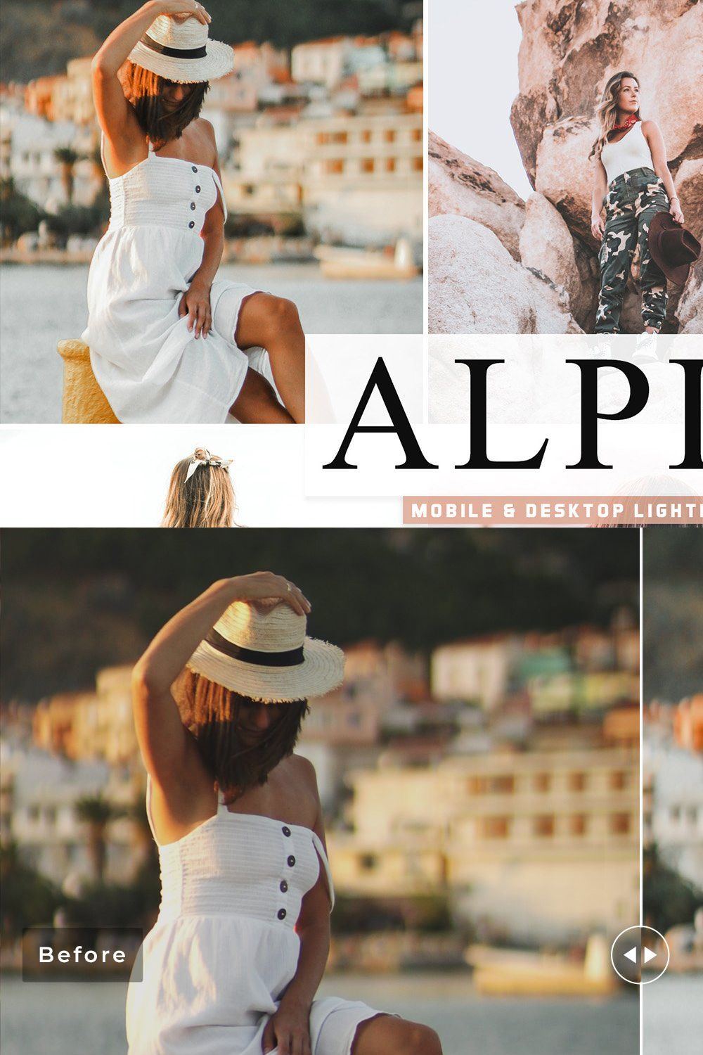 Alpine Lightroom Presets Pack pinterest preview image.