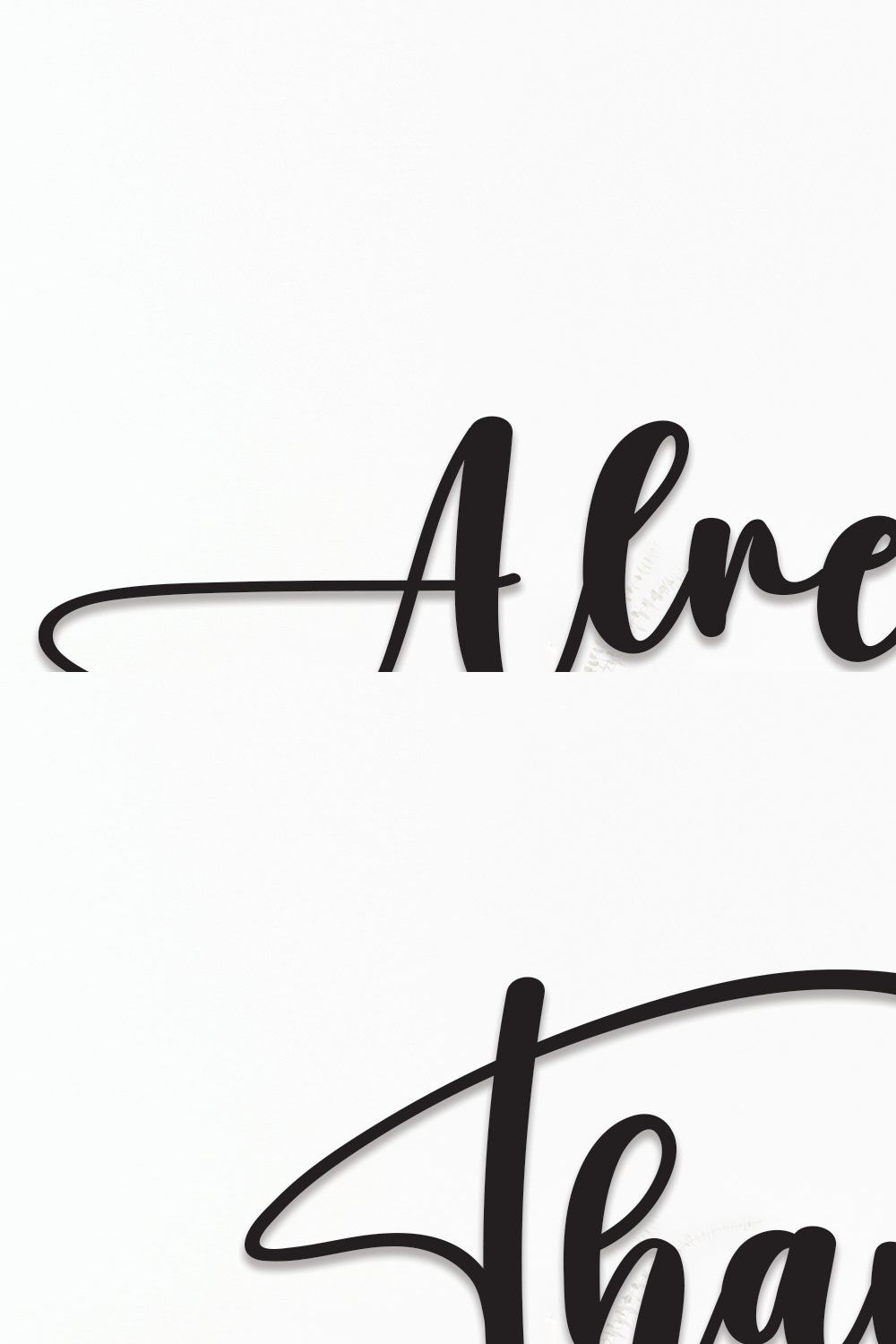 Already | Script Font pinterest preview image.