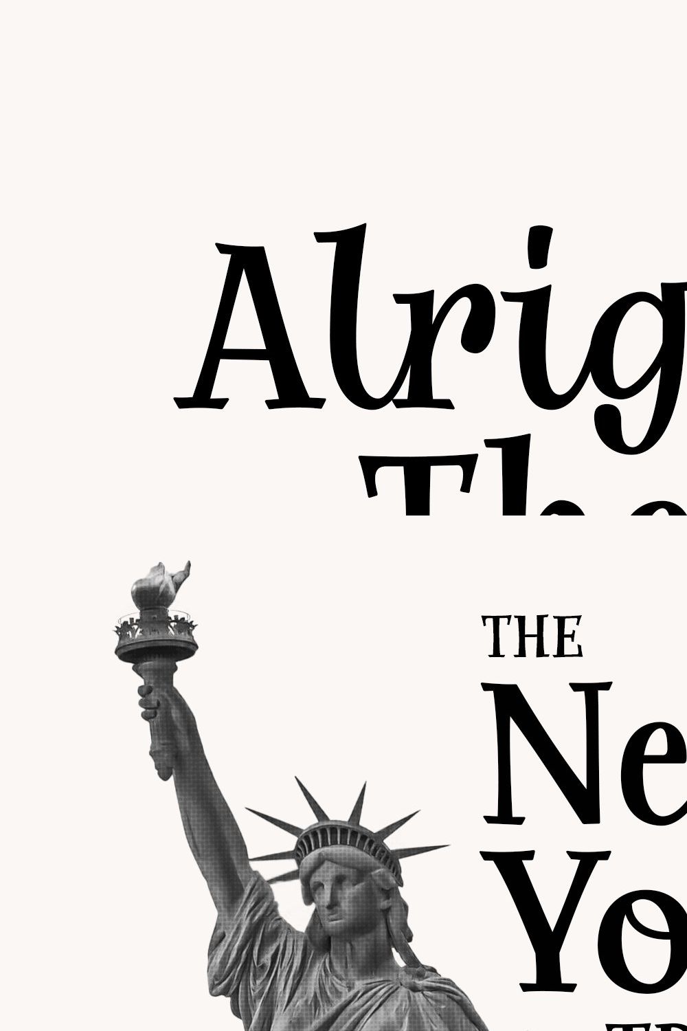 Alrighty Then | A Novelty Serif pinterest preview image.