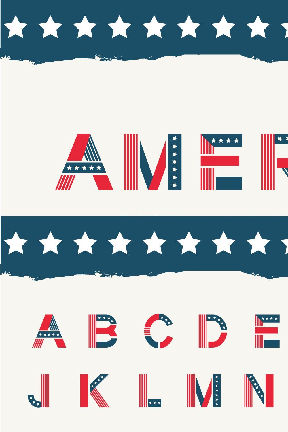America otf color font. pinterest preview image.