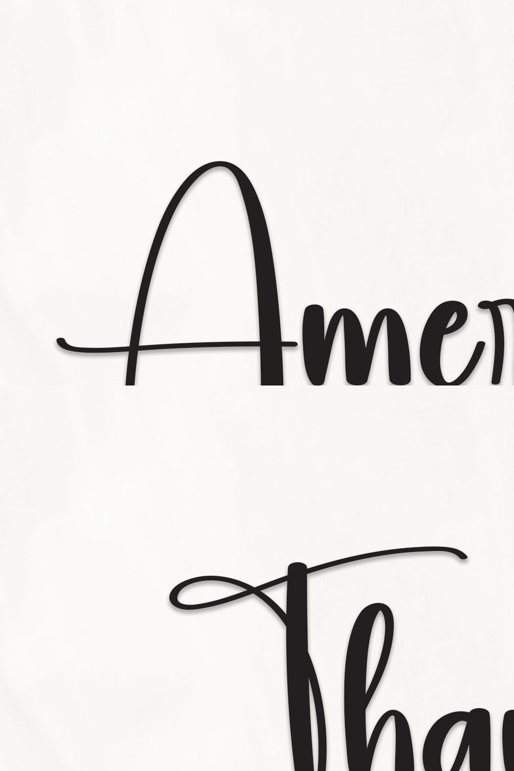 American | Script Font pinterest preview image.