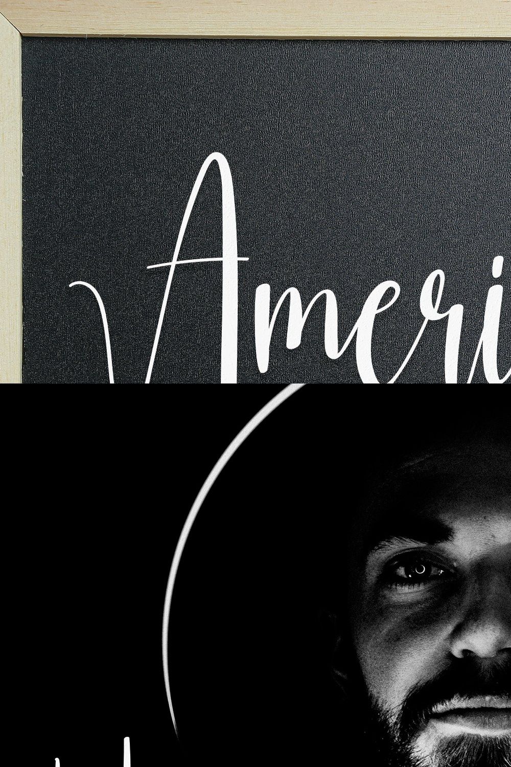 American | Script Font pinterest preview image.