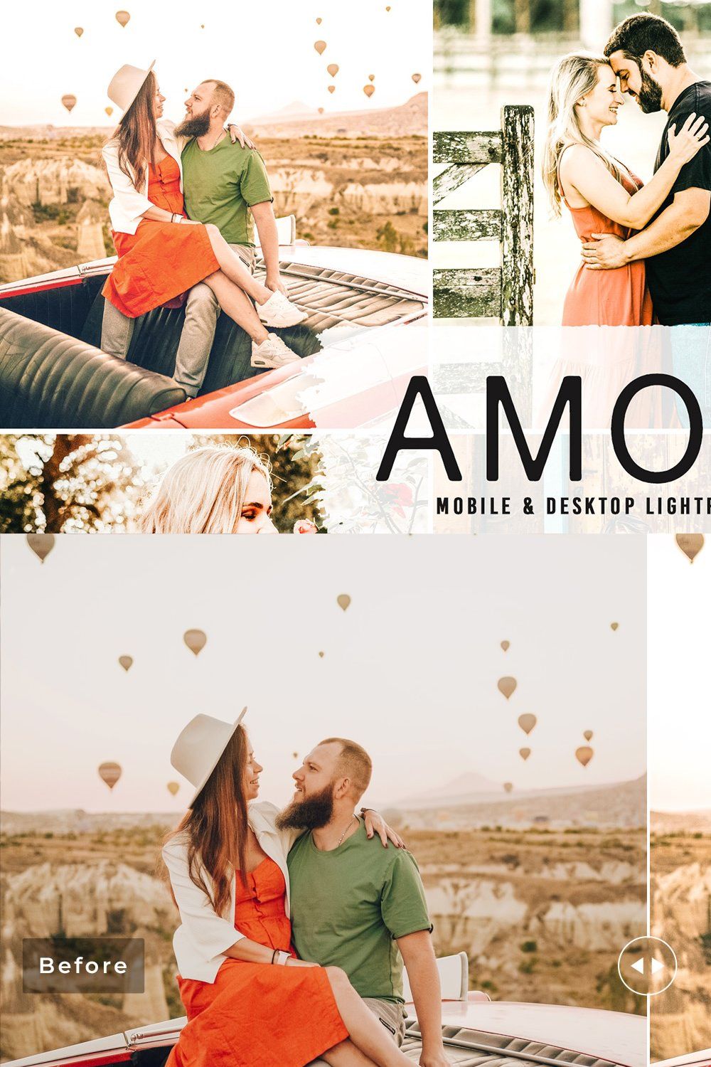 Amour Pro Lightroom Presets pinterest preview image.