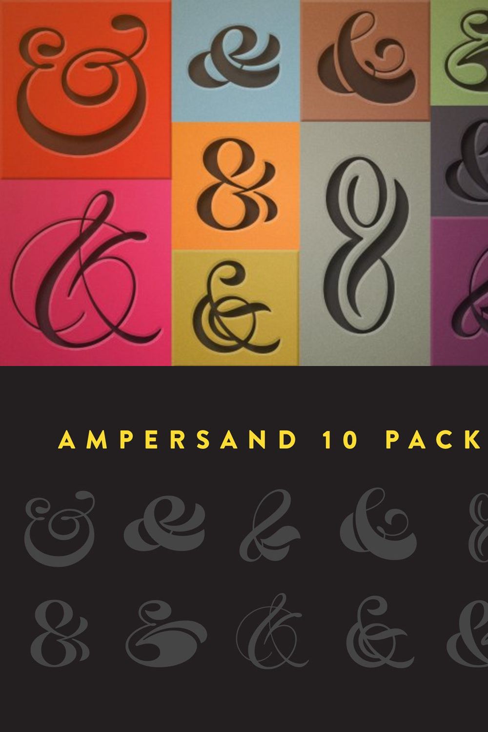 Ampersand 10-Pack pinterest preview image.