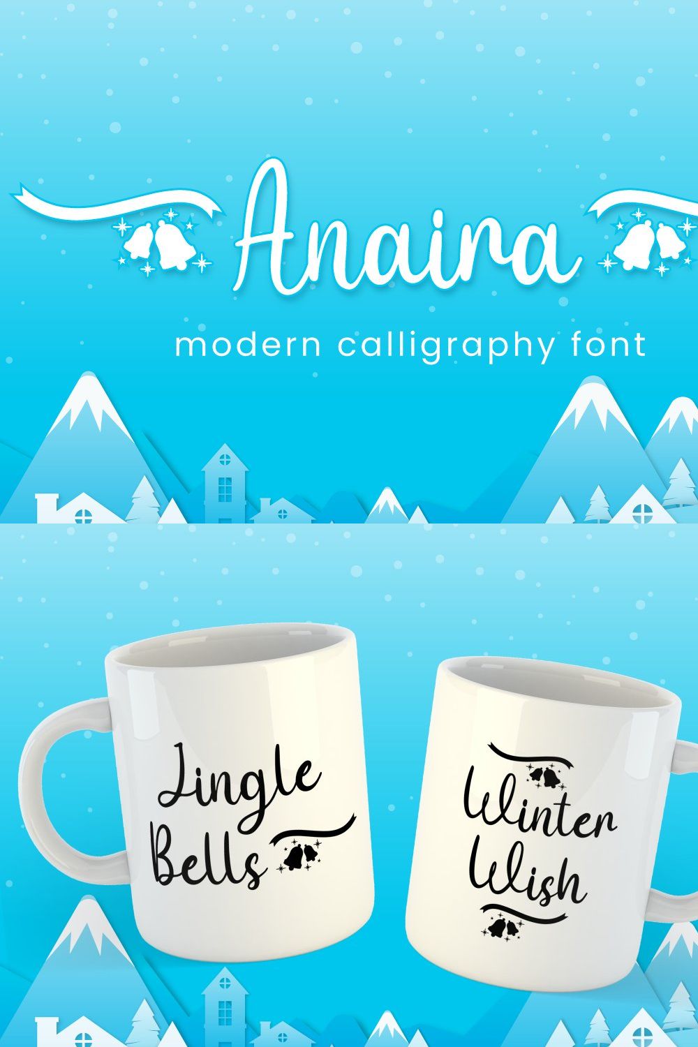 Anaira - Christmas Font pinterest preview image.