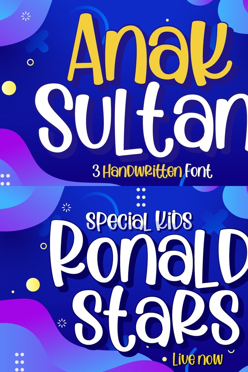 Anak Sultan | Trio Display Font pinterest preview image.