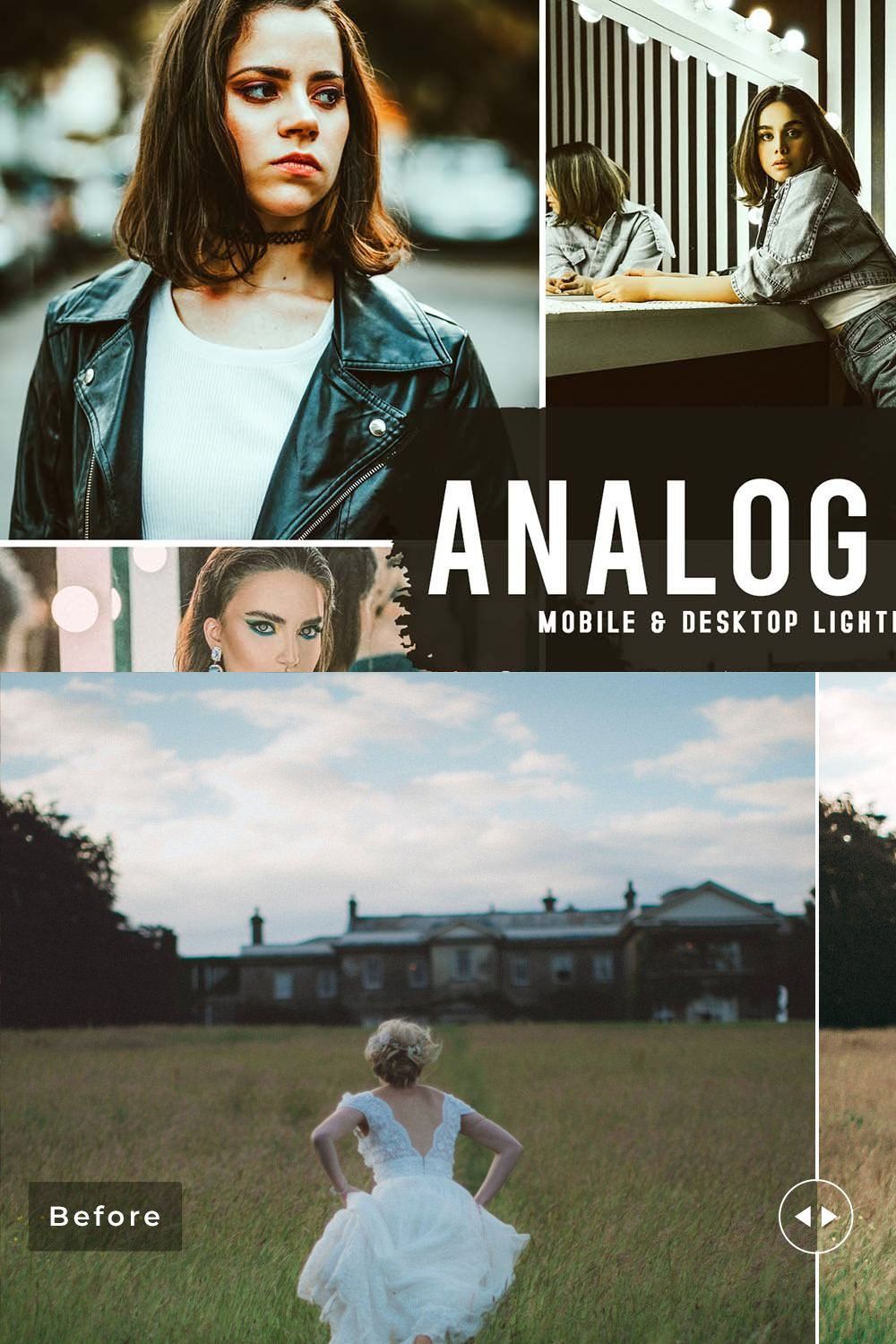 Analog Film Pro Lightroom Presets pinterest preview image.