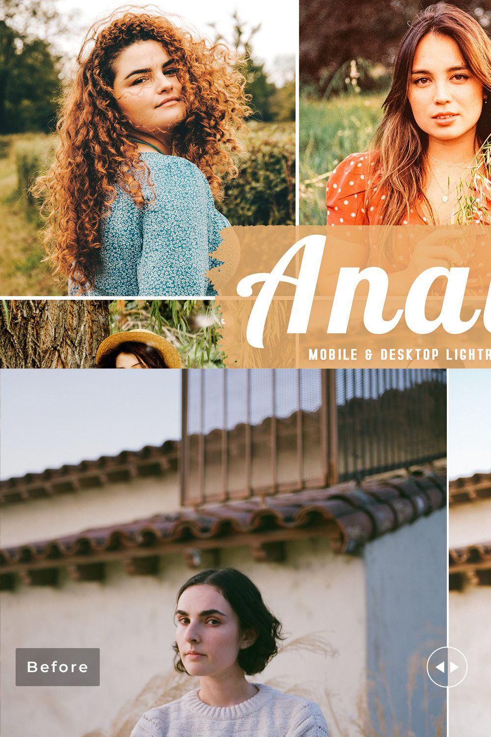 Analog Pro Lightroom Presets pinterest preview image.