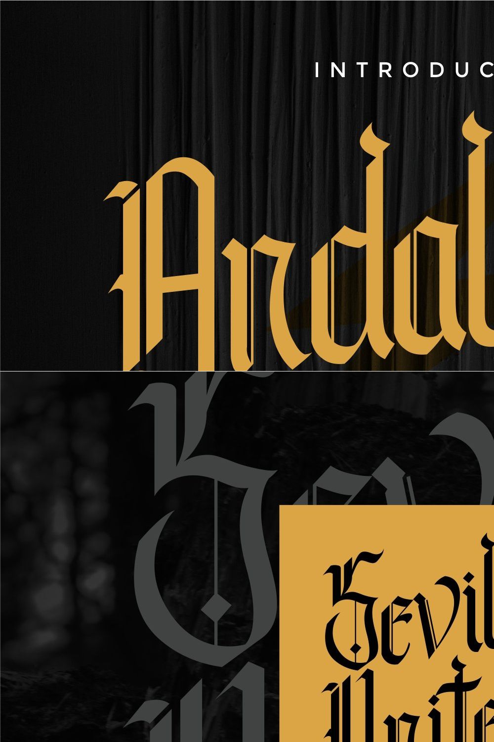 Andalusia - The Blackletter Typeface pinterest preview image.