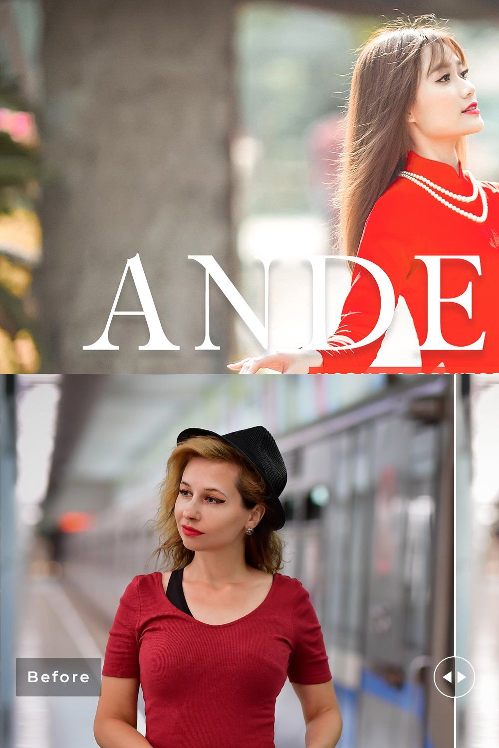 Andesine Pro Lightroom Presets pinterest preview image.