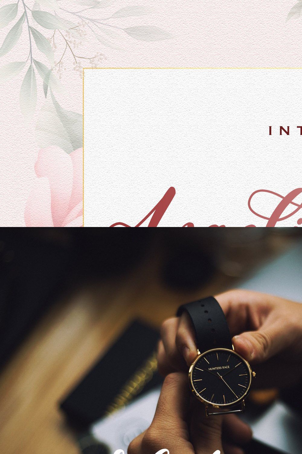 Angelina Rahmy - Modern Script Font pinterest preview image.