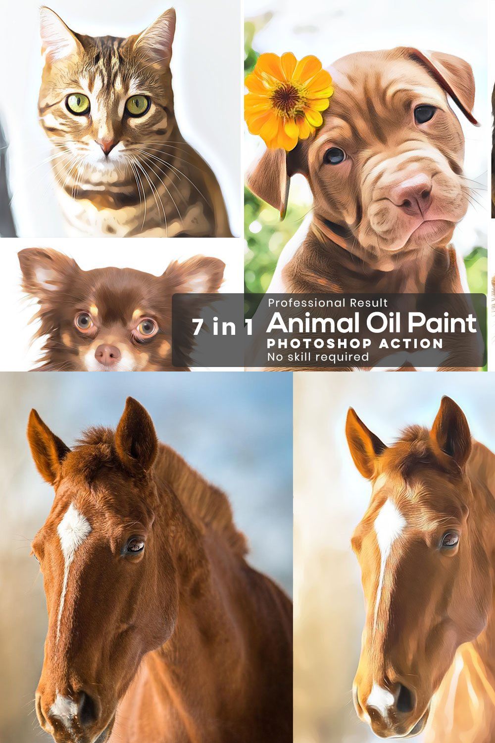 Animal Oil Paint pinterest preview image.