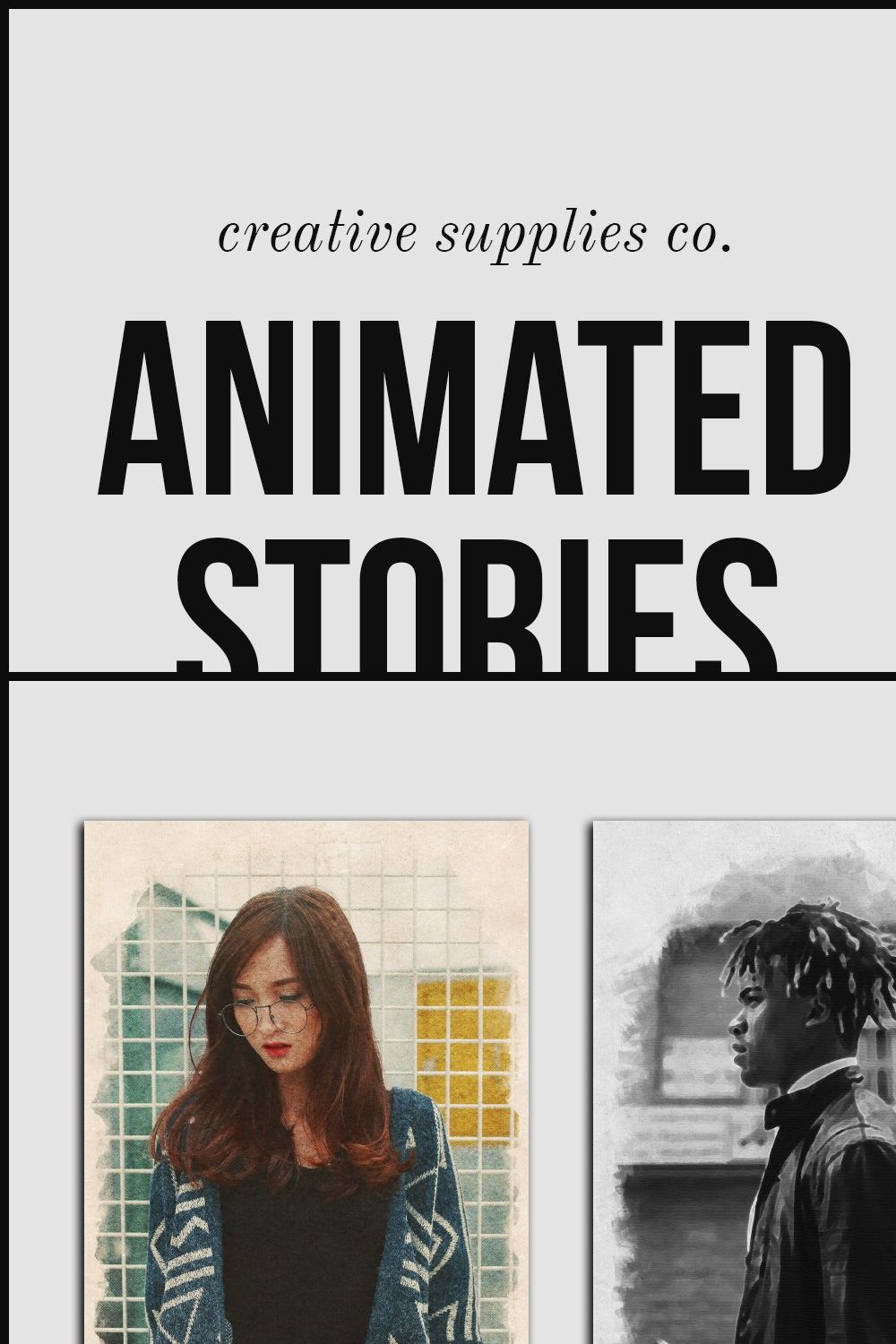 Animated Stories Kit - Vol. 03 pinterest preview image.