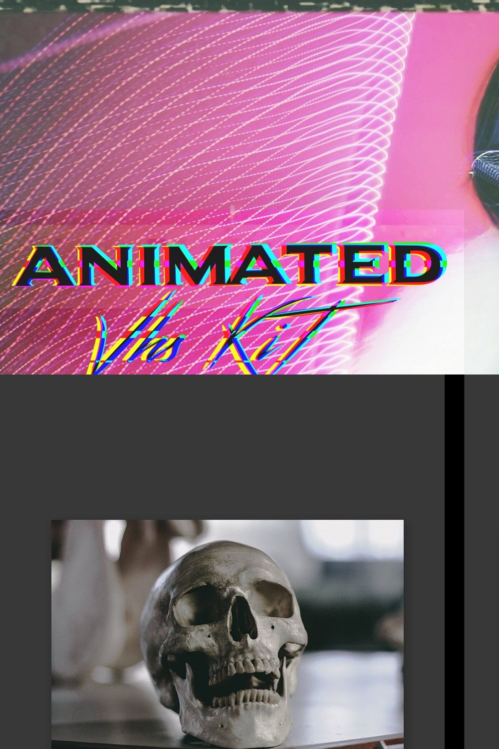 Animated VHS Kit pinterest preview image.