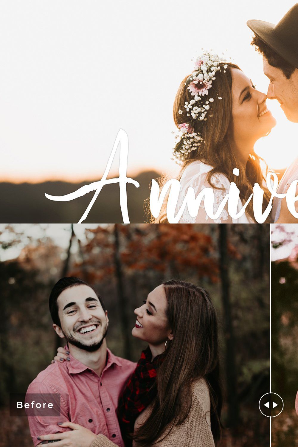 Anniversary Lightroom Presets pinterest preview image.