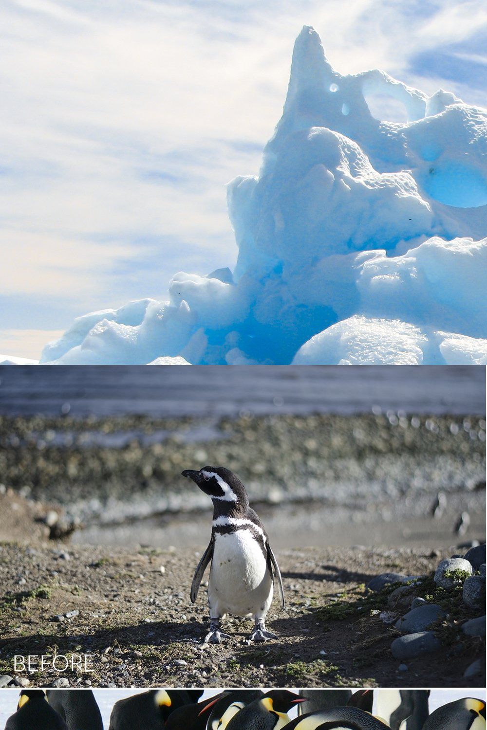 Antarctic Lr Presets pinterest preview image.