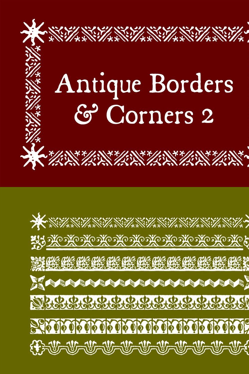 Antique Borders & Corners 2 pinterest preview image.