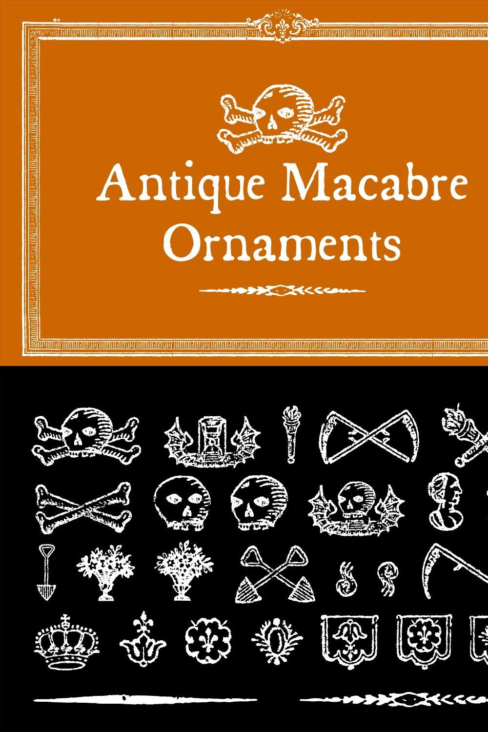 Antique Macabre Ornaments pinterest preview image.