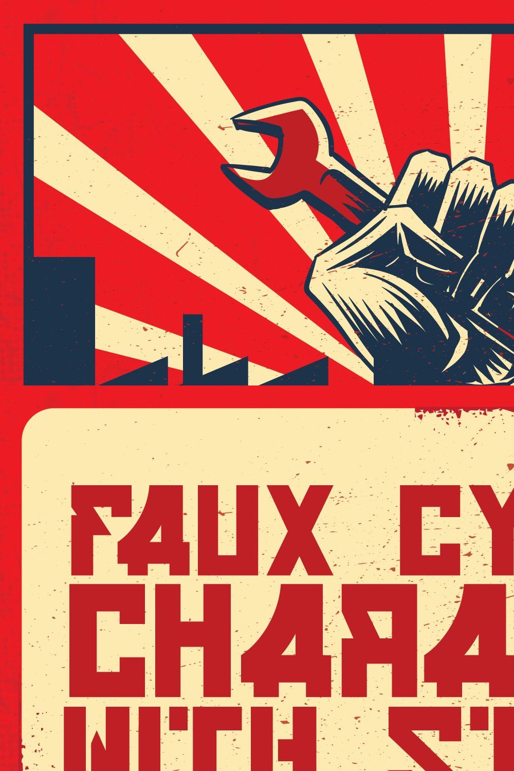 Anuschka - Faux Cyrillic Blackletter pinterest preview image.