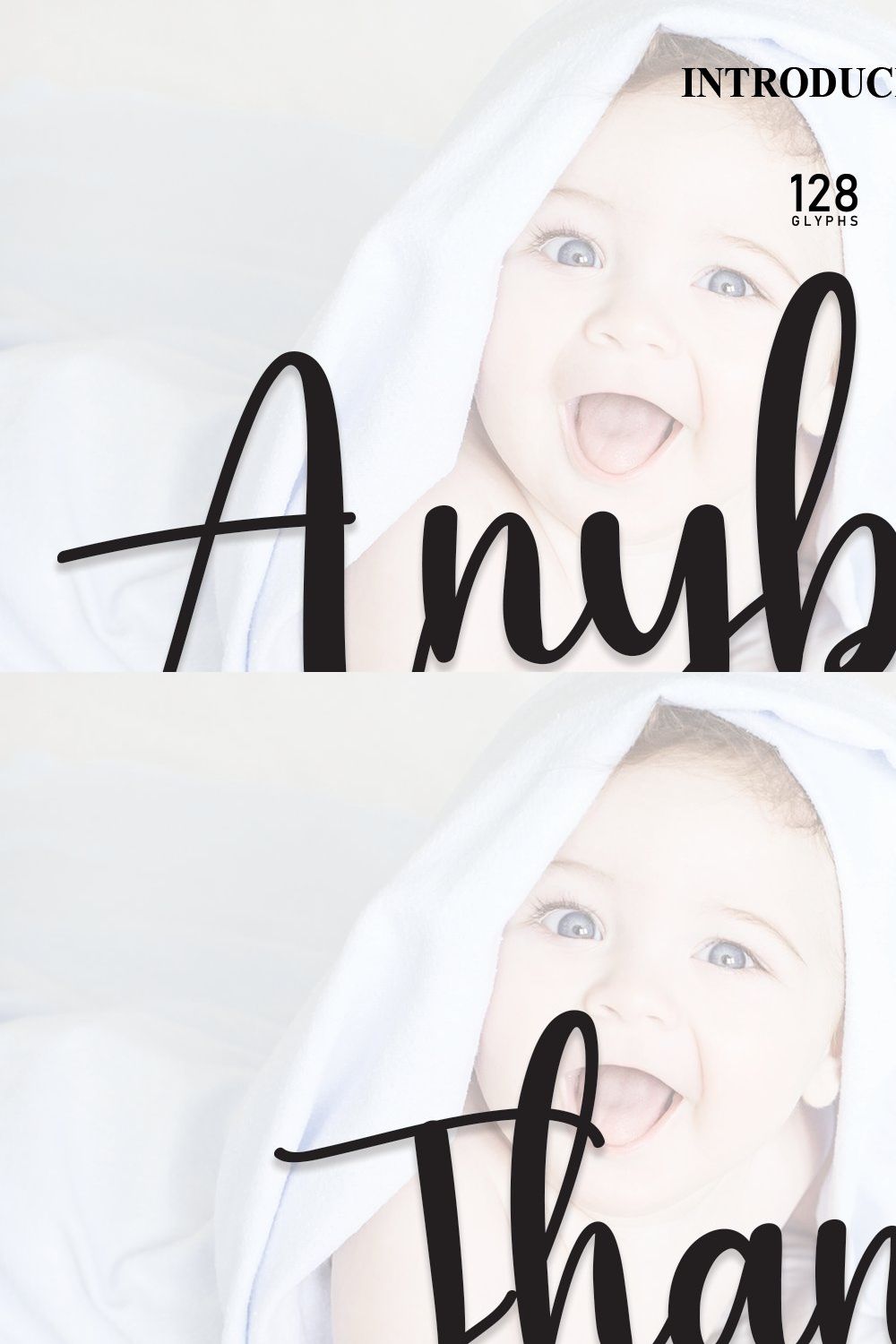 Anybaby | Script Font pinterest preview image.