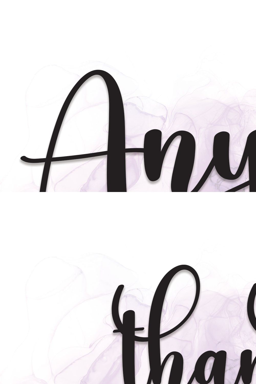 Anyone | Script Font pinterest preview image.