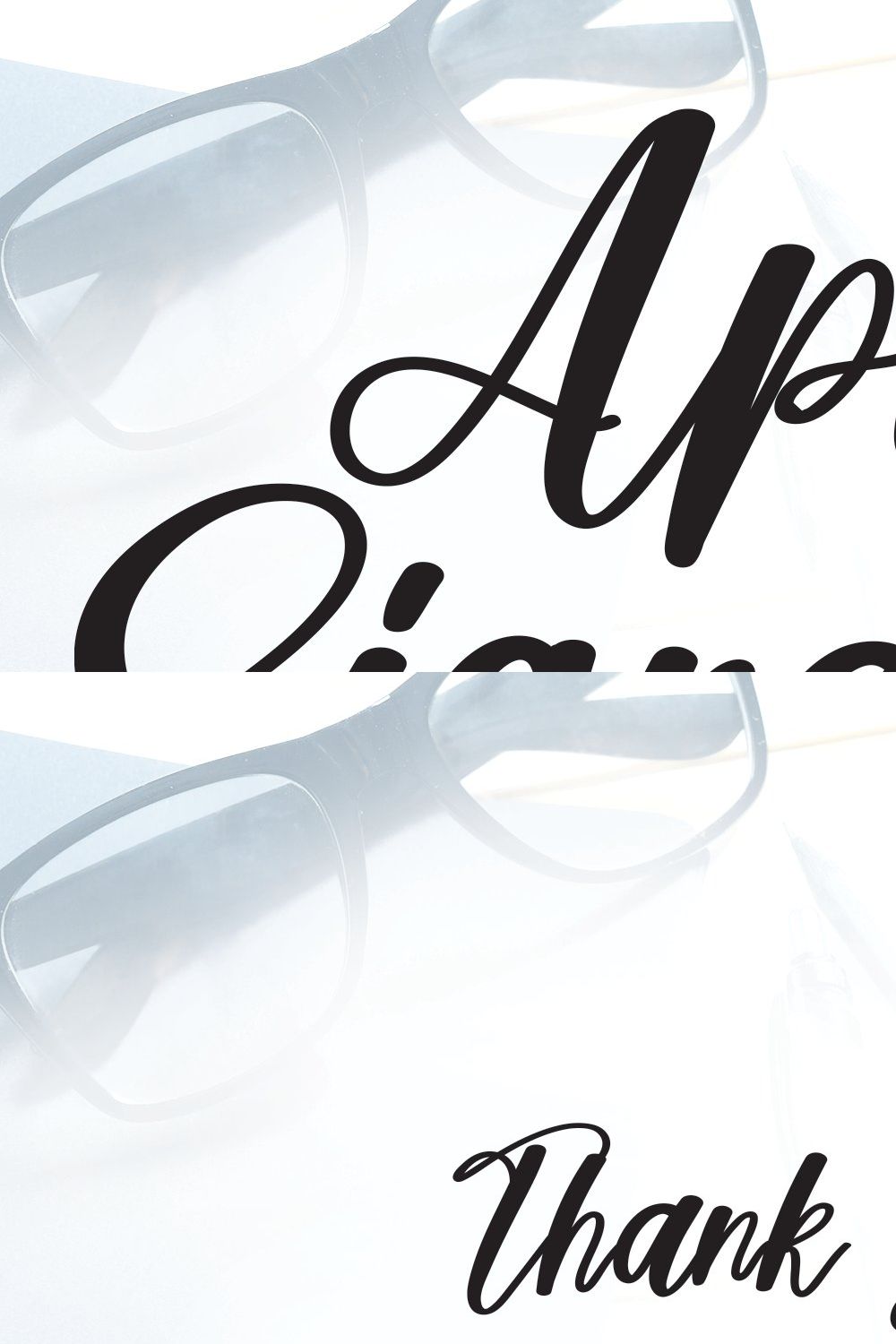 April Signature | Script Font pinterest preview image.