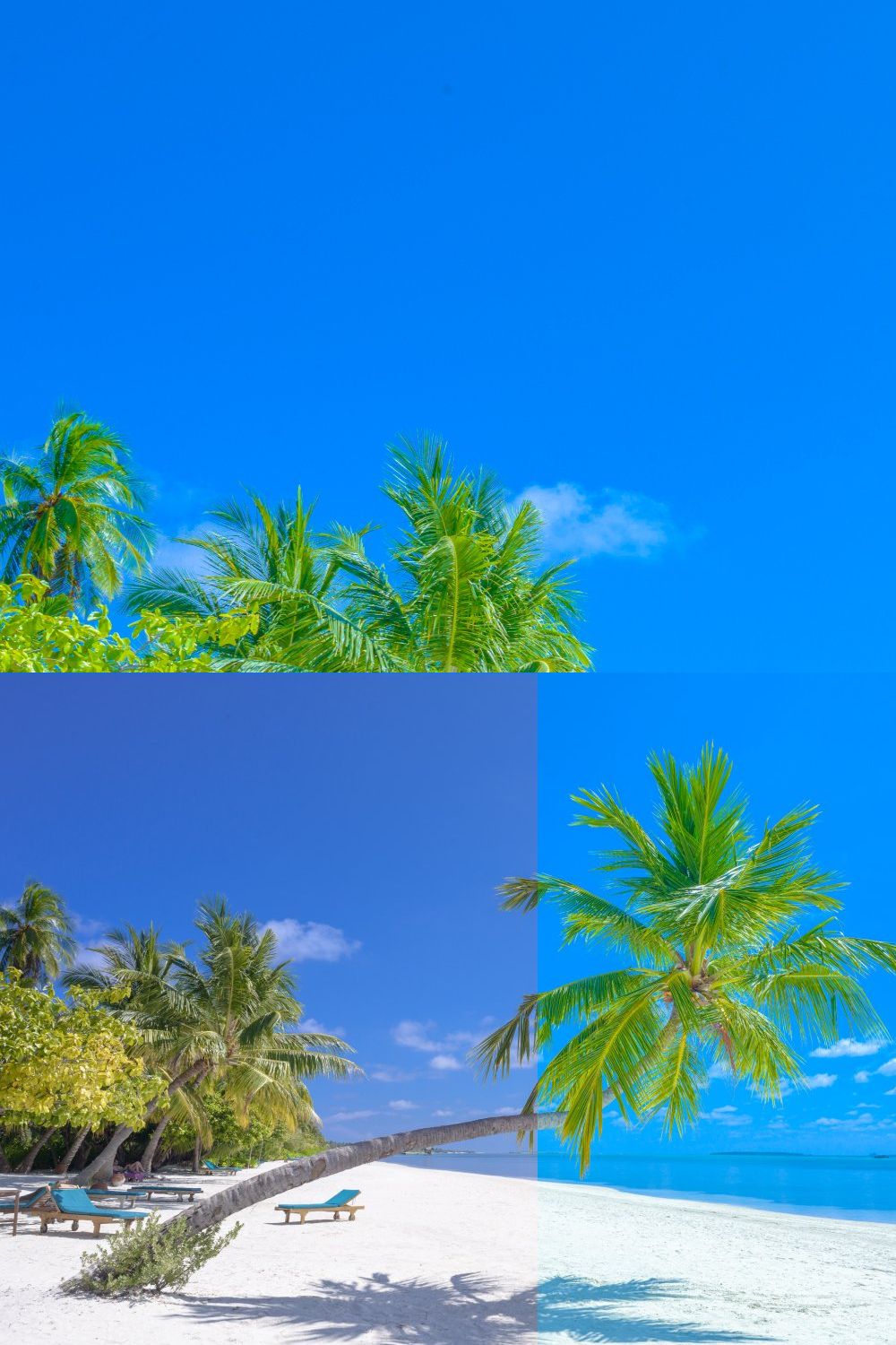 Aqua Beach Lightroom Presets pinterest preview image.