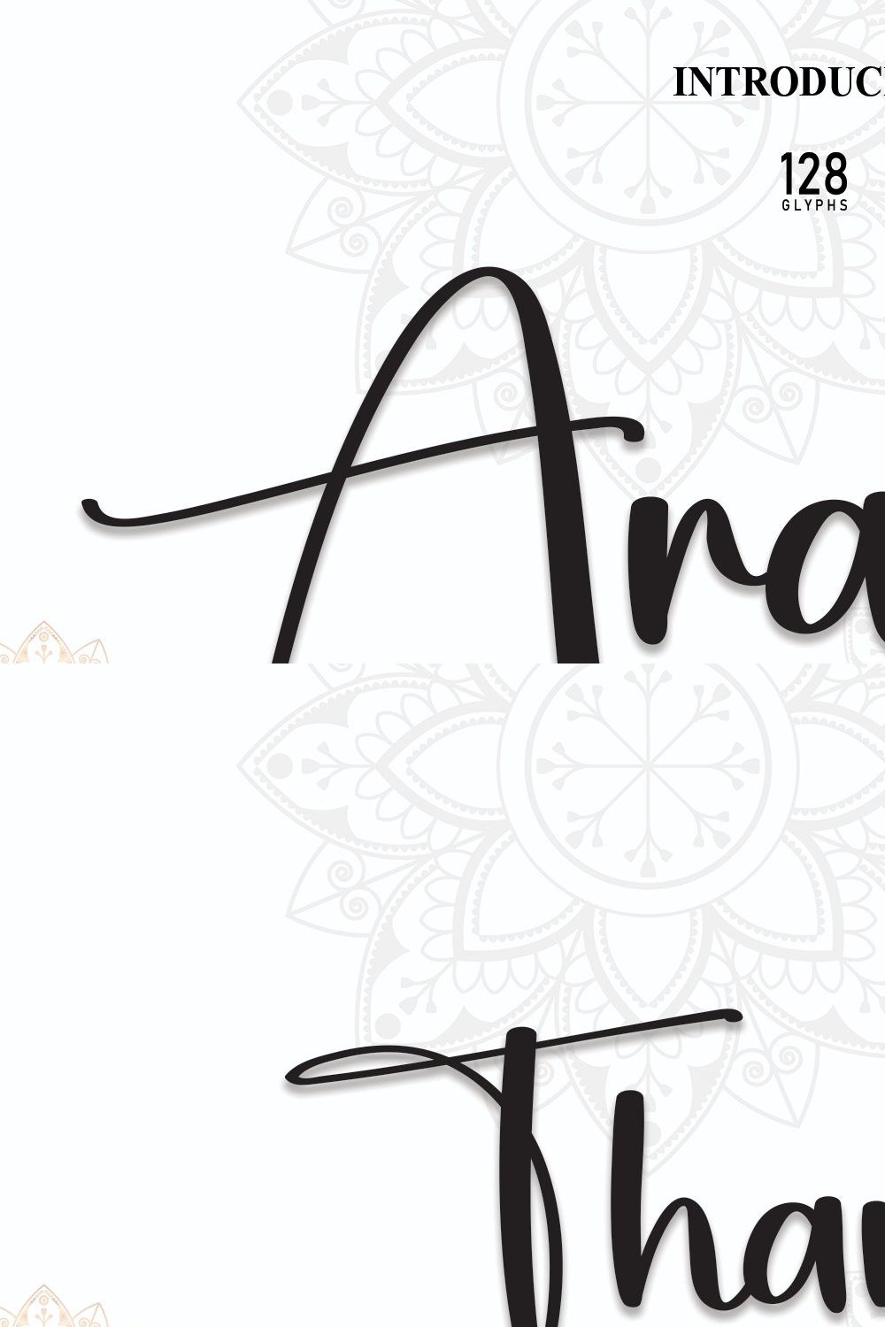 Arabic | Script Font pinterest preview image.