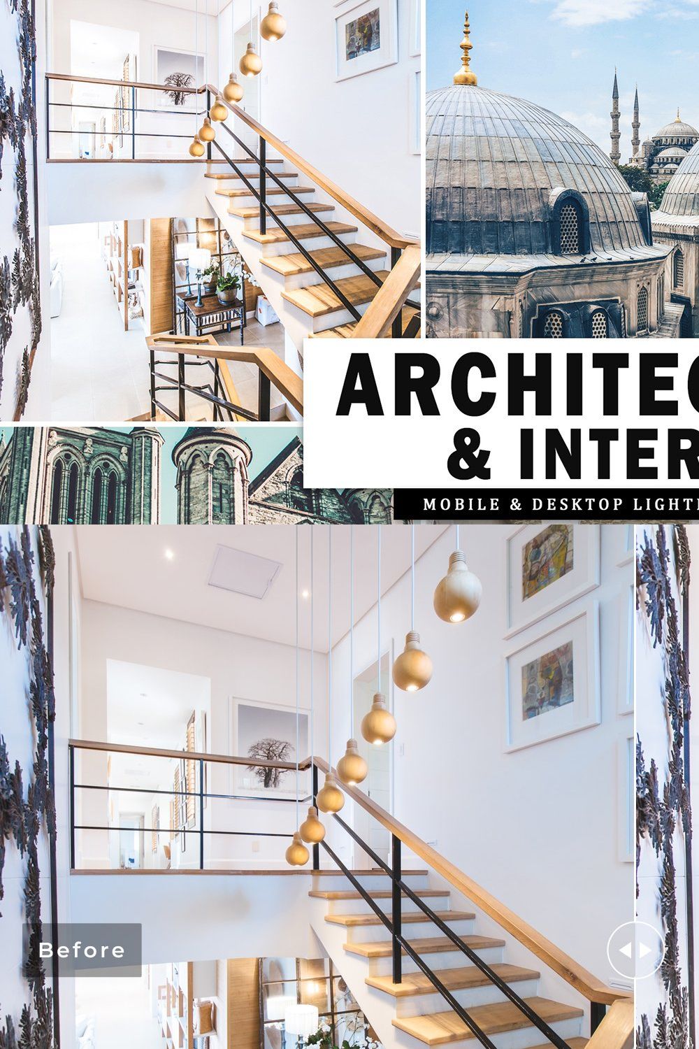 Architecture & Interior Presets pinterest preview image.