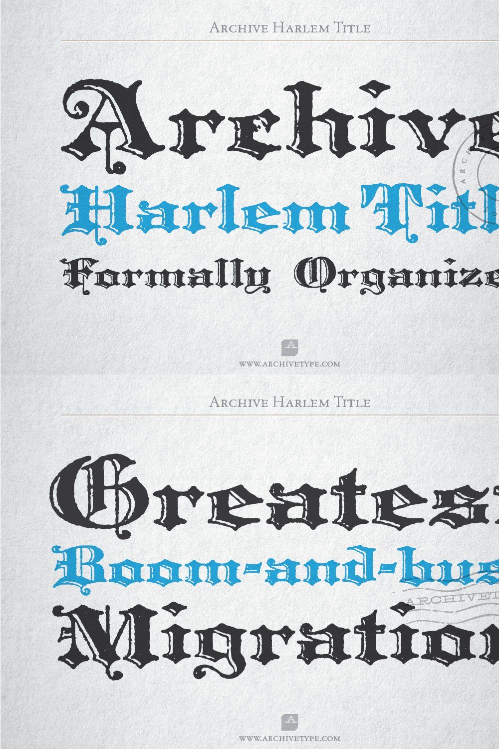 Archive Harlem Title pinterest preview image.