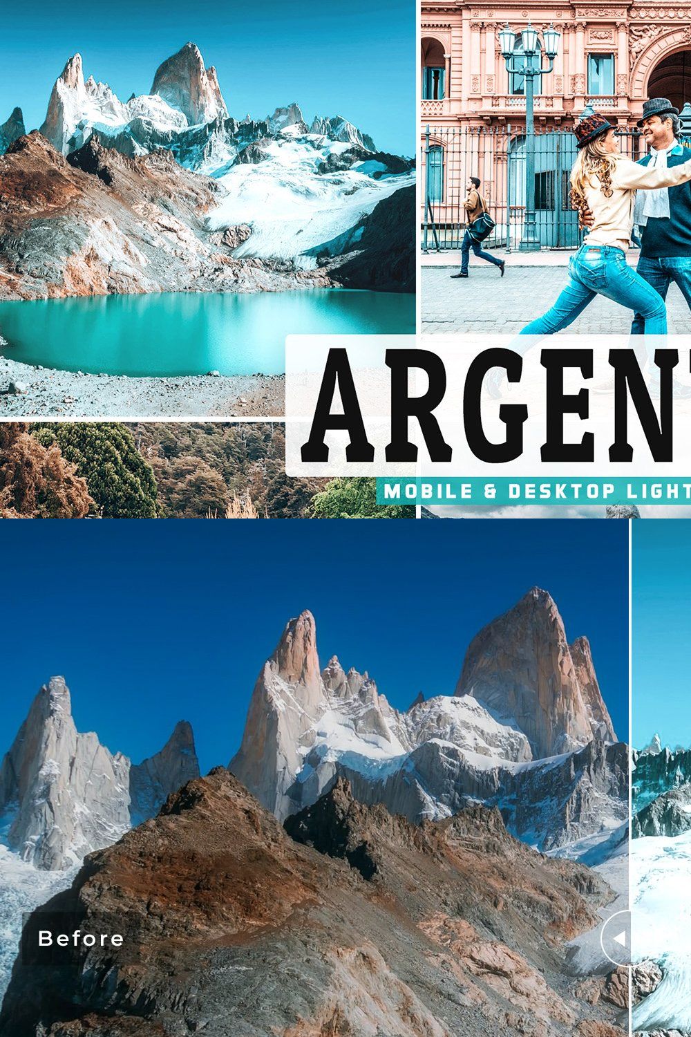 Argentina Pro Lightroom Presets pinterest preview image.