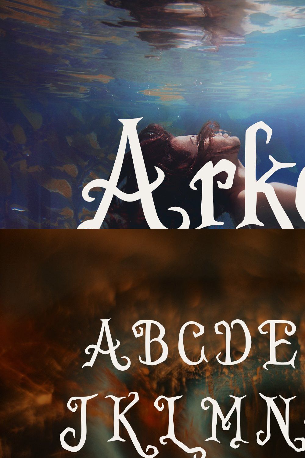 Arkana - Fantasy Typeface pinterest preview image.