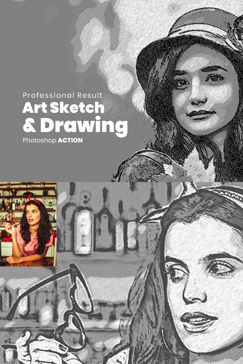Art Sketch & Drawing pinterest preview image.