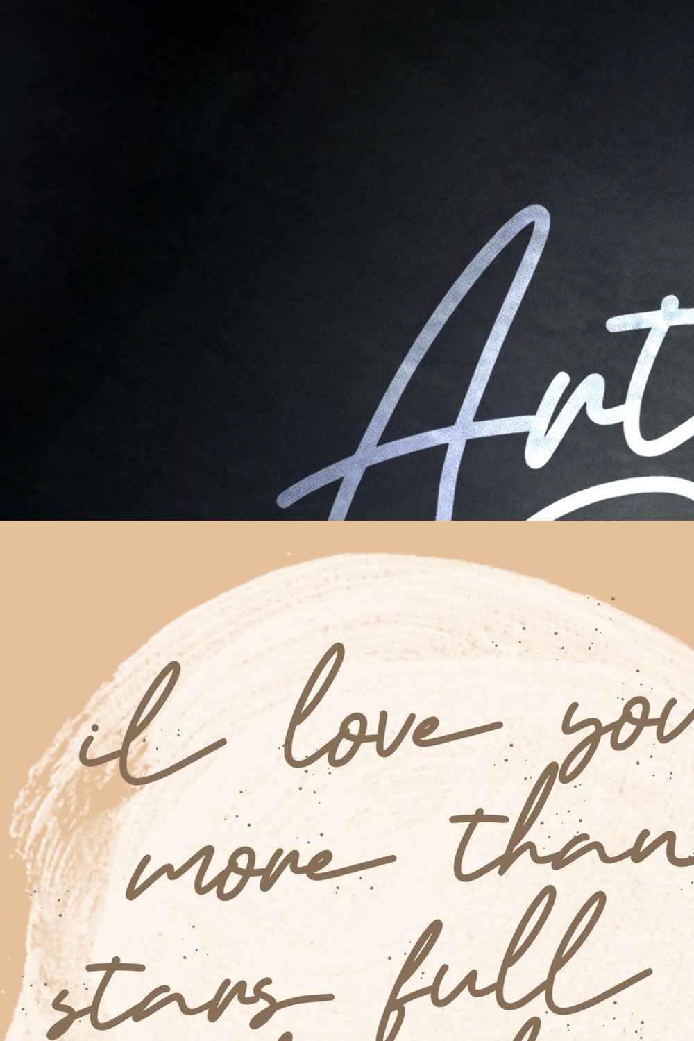 Artemay Bright - Signature Script Fo pinterest preview image.