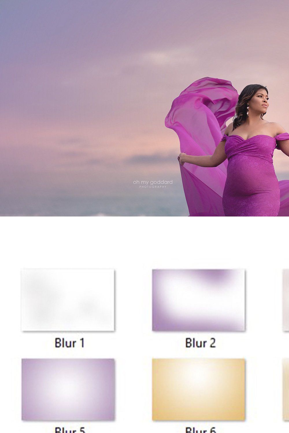 Artistic Blur Overlays, PNGs pinterest preview image.