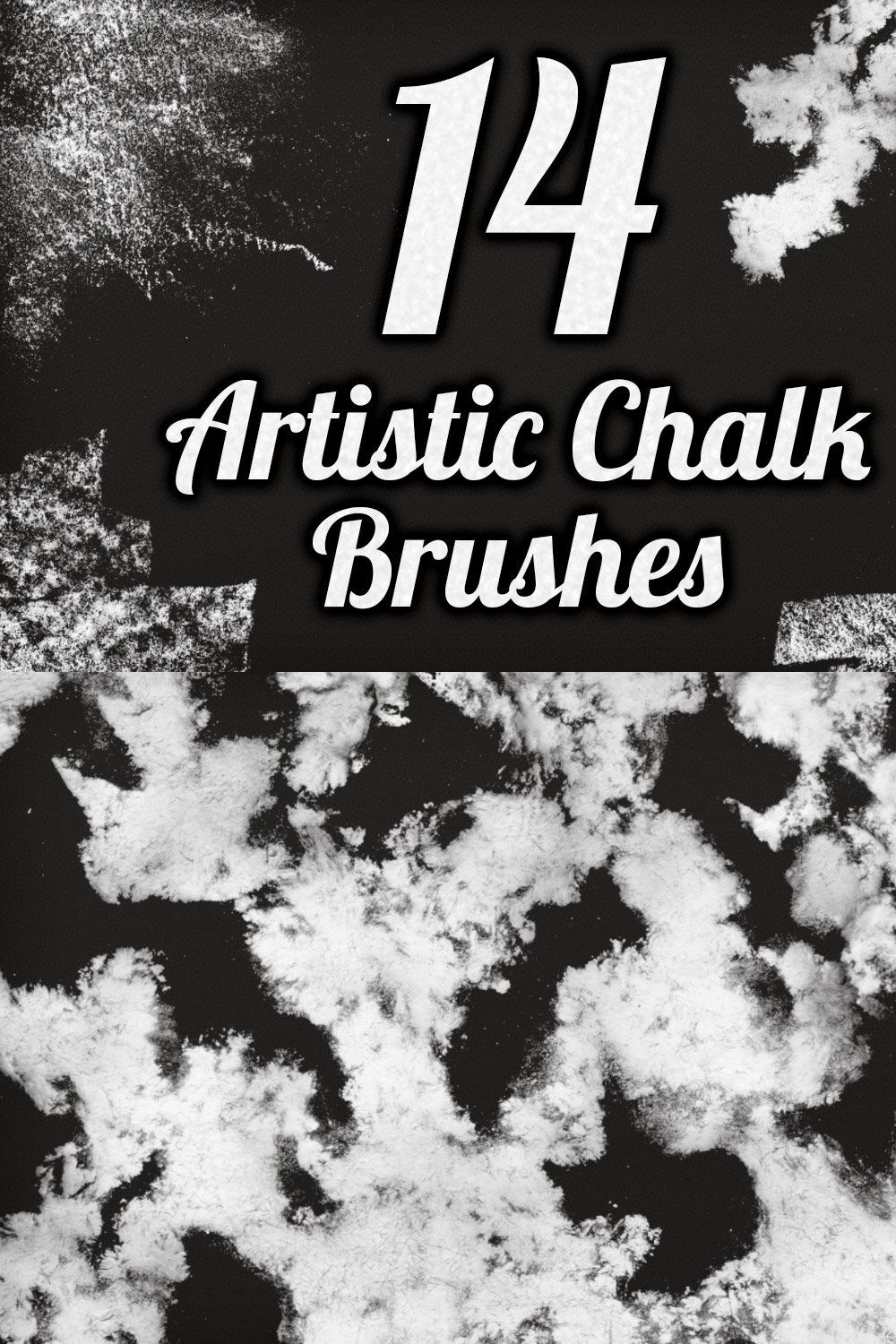 Artistic Chalk Brush Pack 1 pinterest preview image.