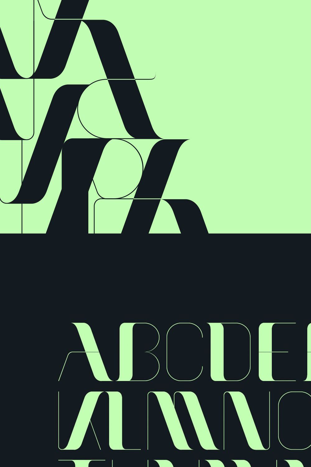 Arx | Display | 2 Fonts + 2 Styles pinterest preview image.