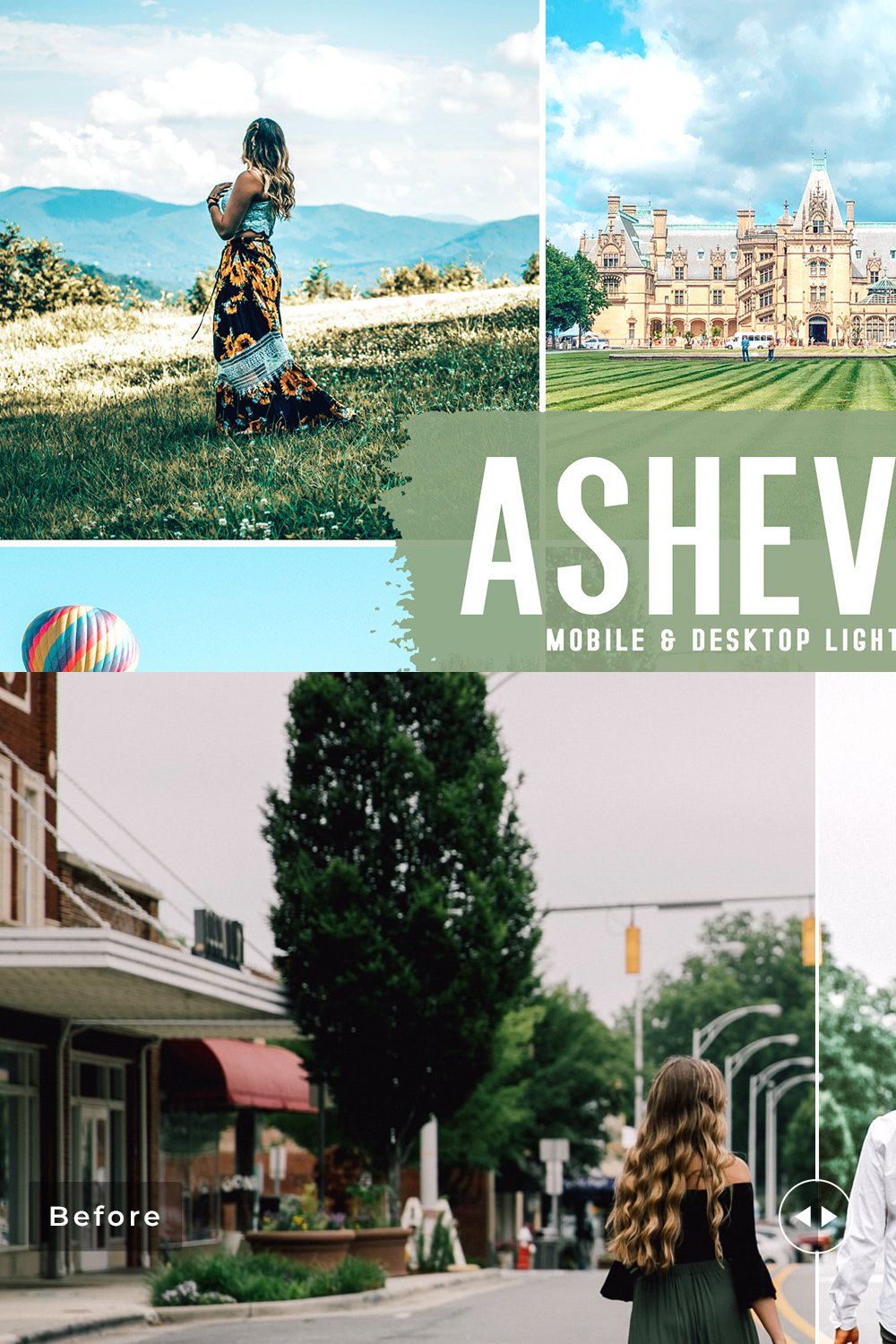 Asheville Pro Lightroom Presets pinterest preview image.