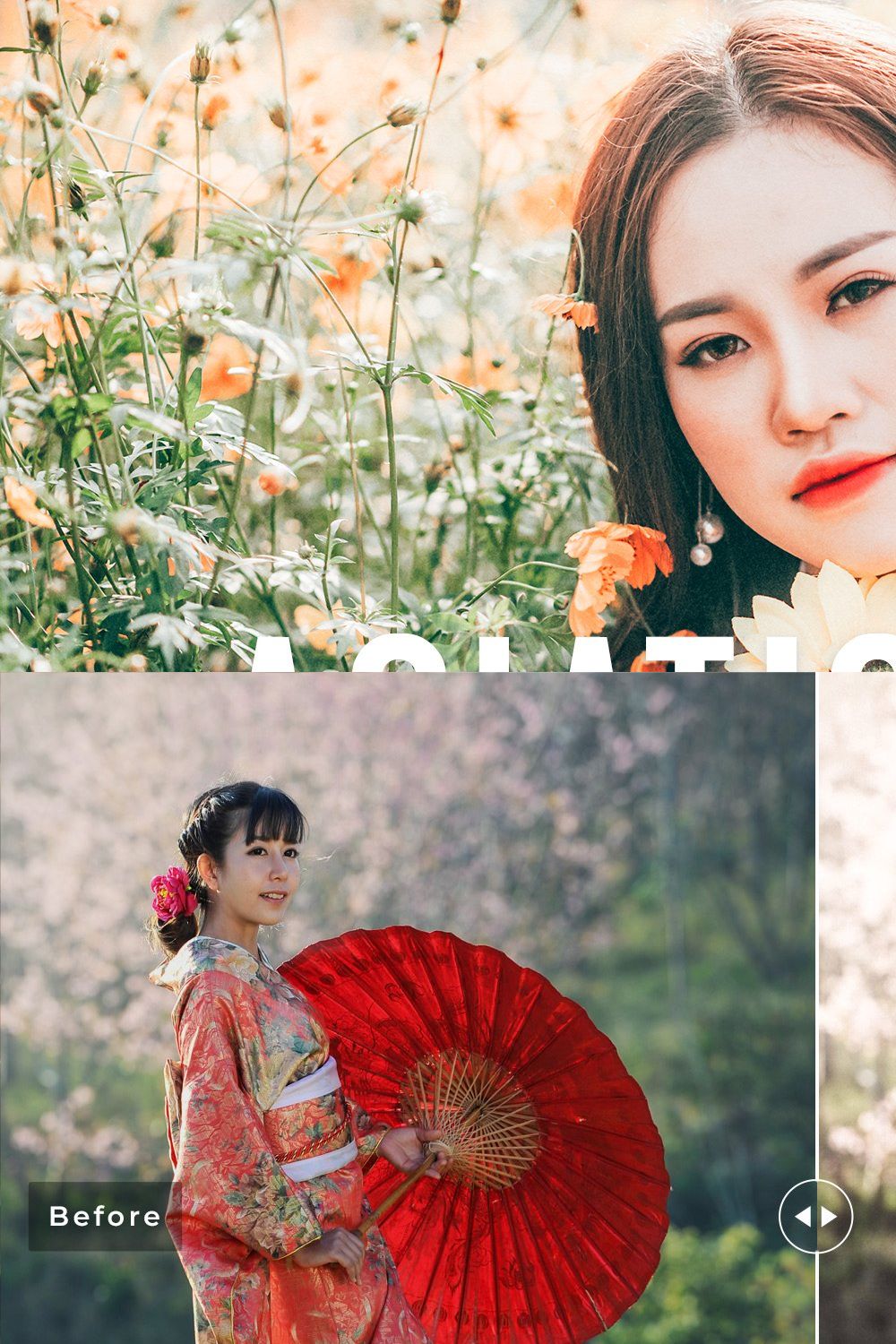 Asiatic Lily Pro Lightroom Presets pinterest preview image.