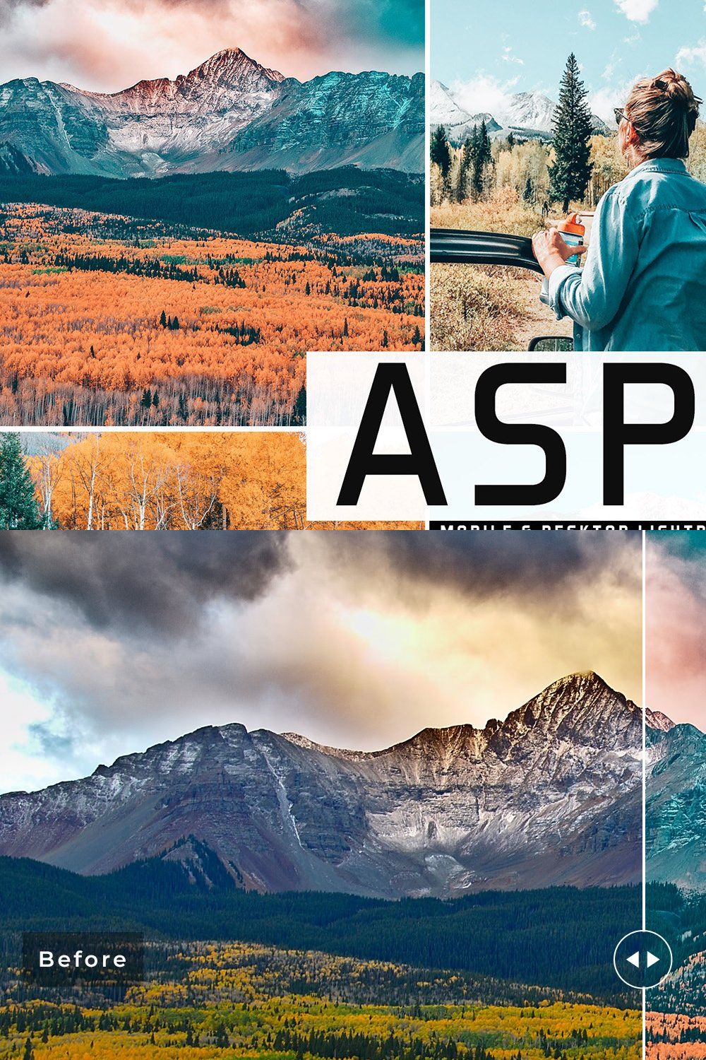 Aspen Pro Lightroom Presets pinterest preview image.